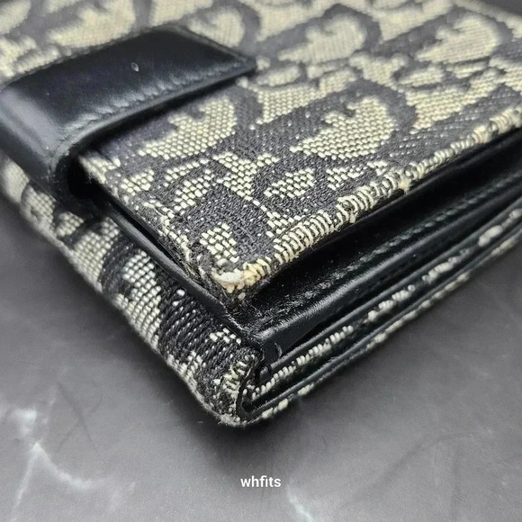 Christian Dior Trotter Canvas Trifold Wallet with dust bag and box. - Picture 6 of 13